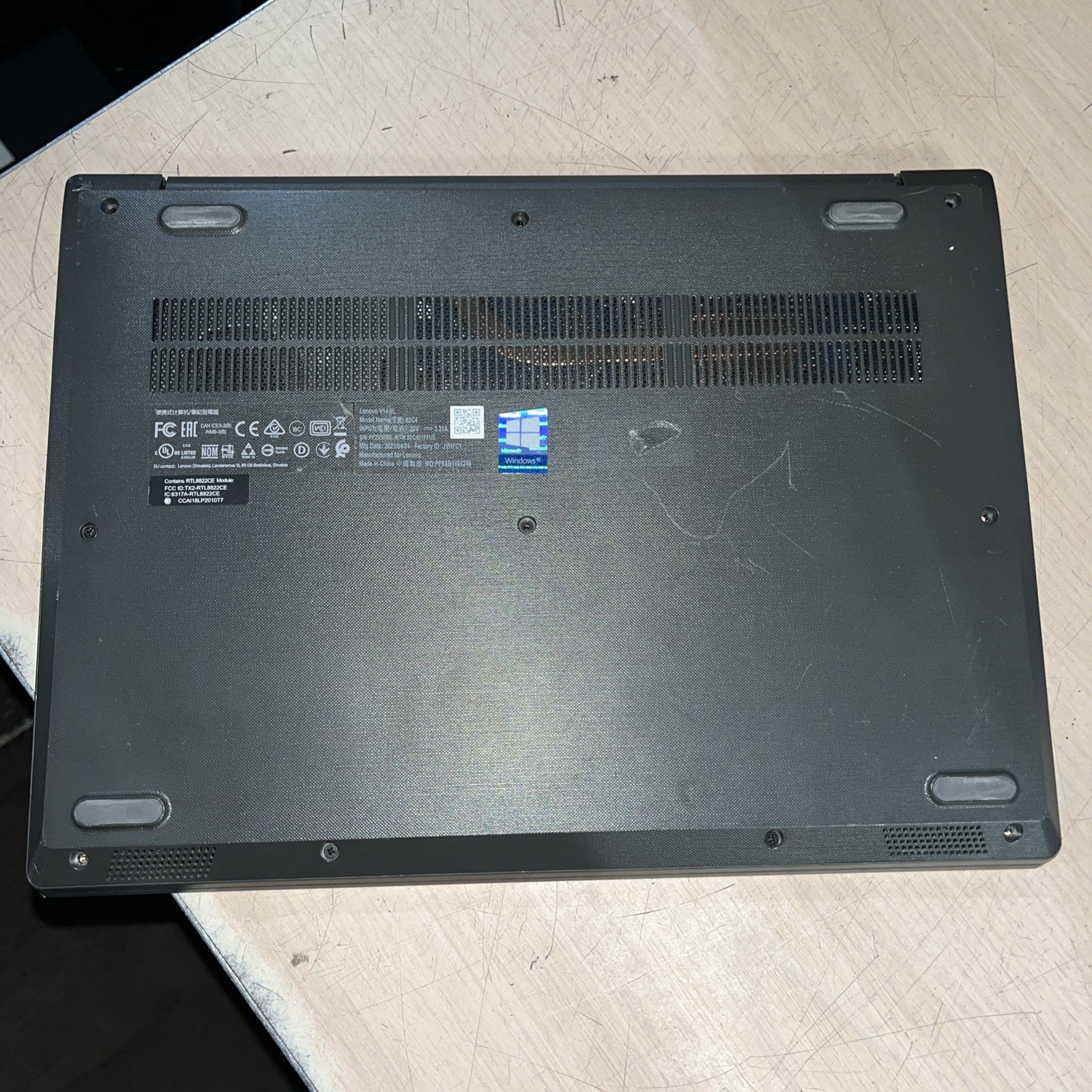 LENOVO V14-I IL INTEL CORE I3-1005G1 1.20GHZ 8GB RAM NO HD ,