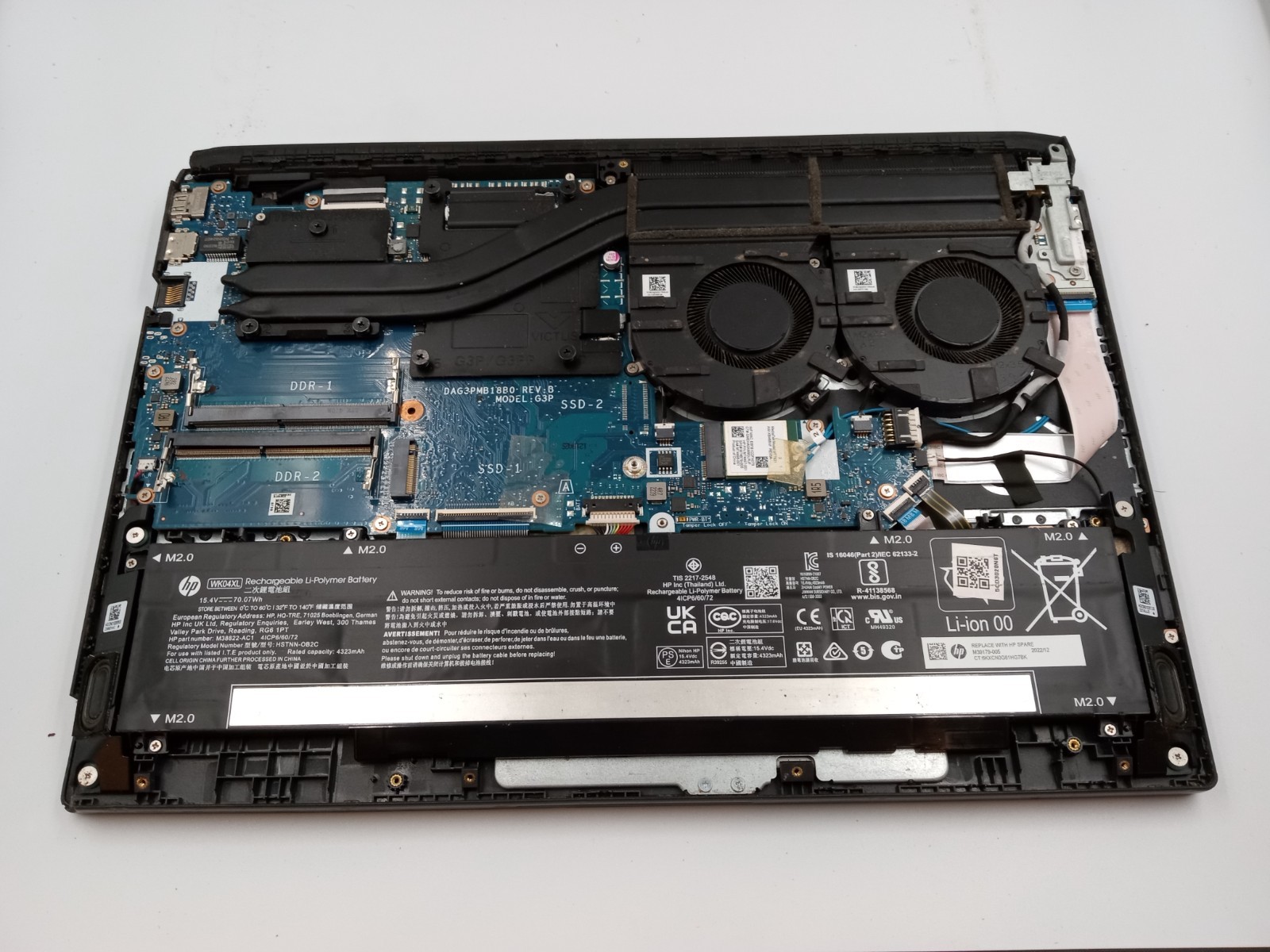 HP Victus 15-fa0032dx Laptop i7-12650H Nvidia RTX 3050 Ti – FOR PARTS – READ!