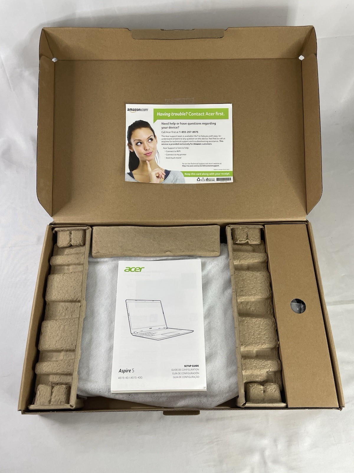 NEW In Box Acer Aspire 5 A515-43-R19L SlLM 15.6″ Ryzen 3 3200U 4GB 128GB Win10S