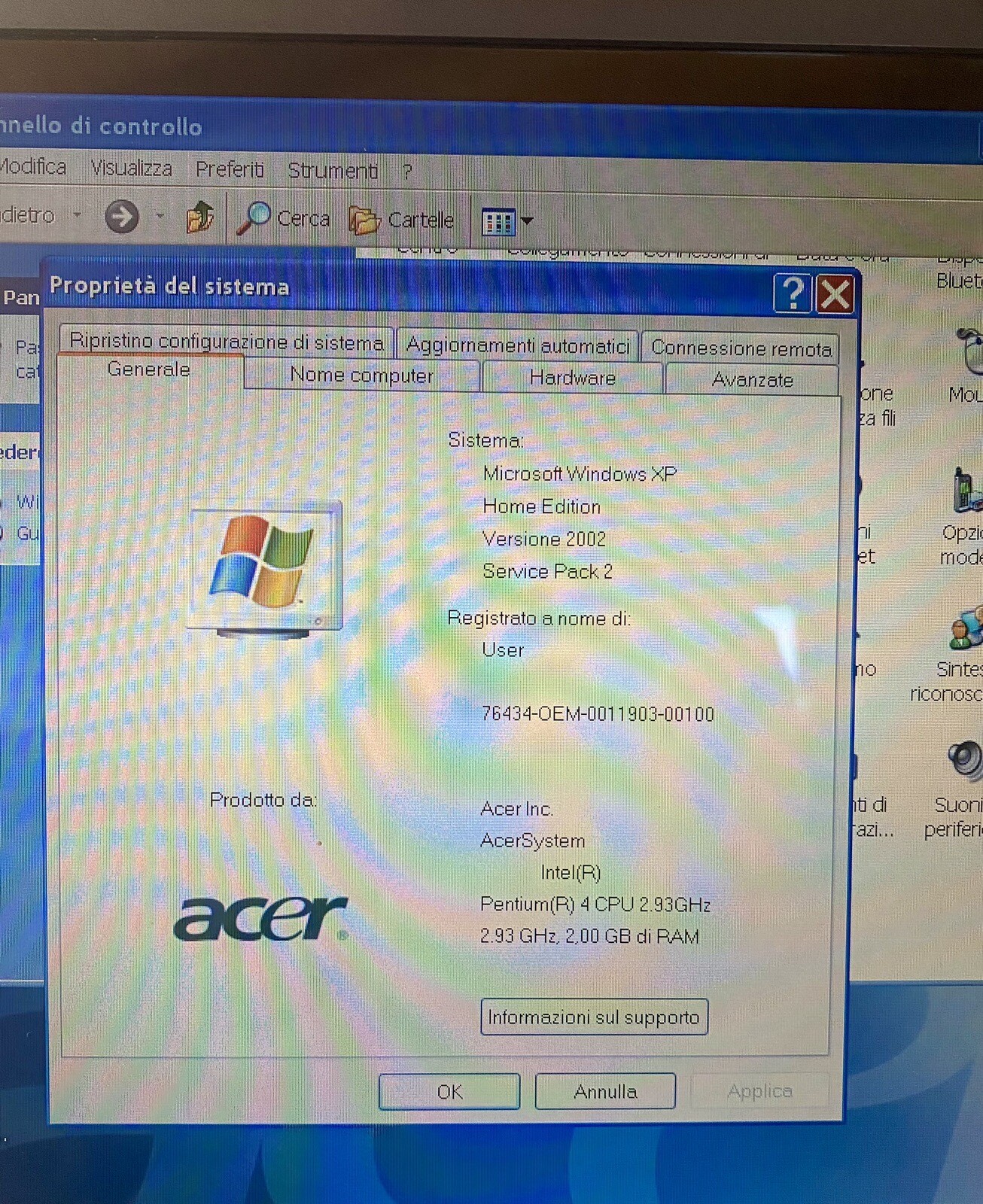 Acer Aspire 1801WSMi 43.2 cm (17″) 2GB DDR SDRAM 320GB HDD