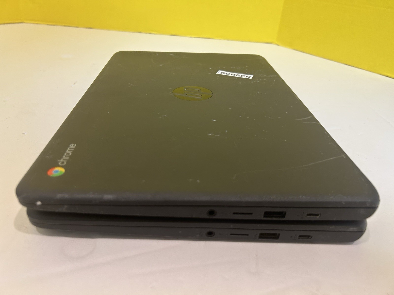 2x HP Chromebook 14 G5 Fully Functional Screen DETAIL