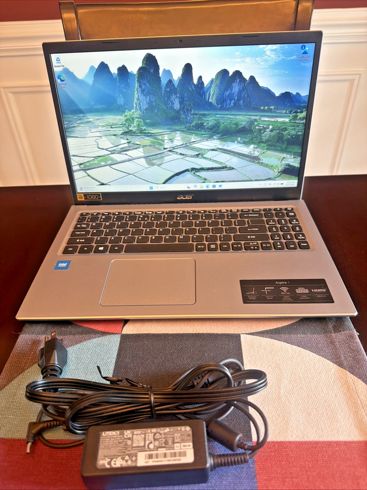Acer Aspire 1 15.6″ Windows 11 A115-32 N20C5 Intel Celeron N4500 Silver Laptop