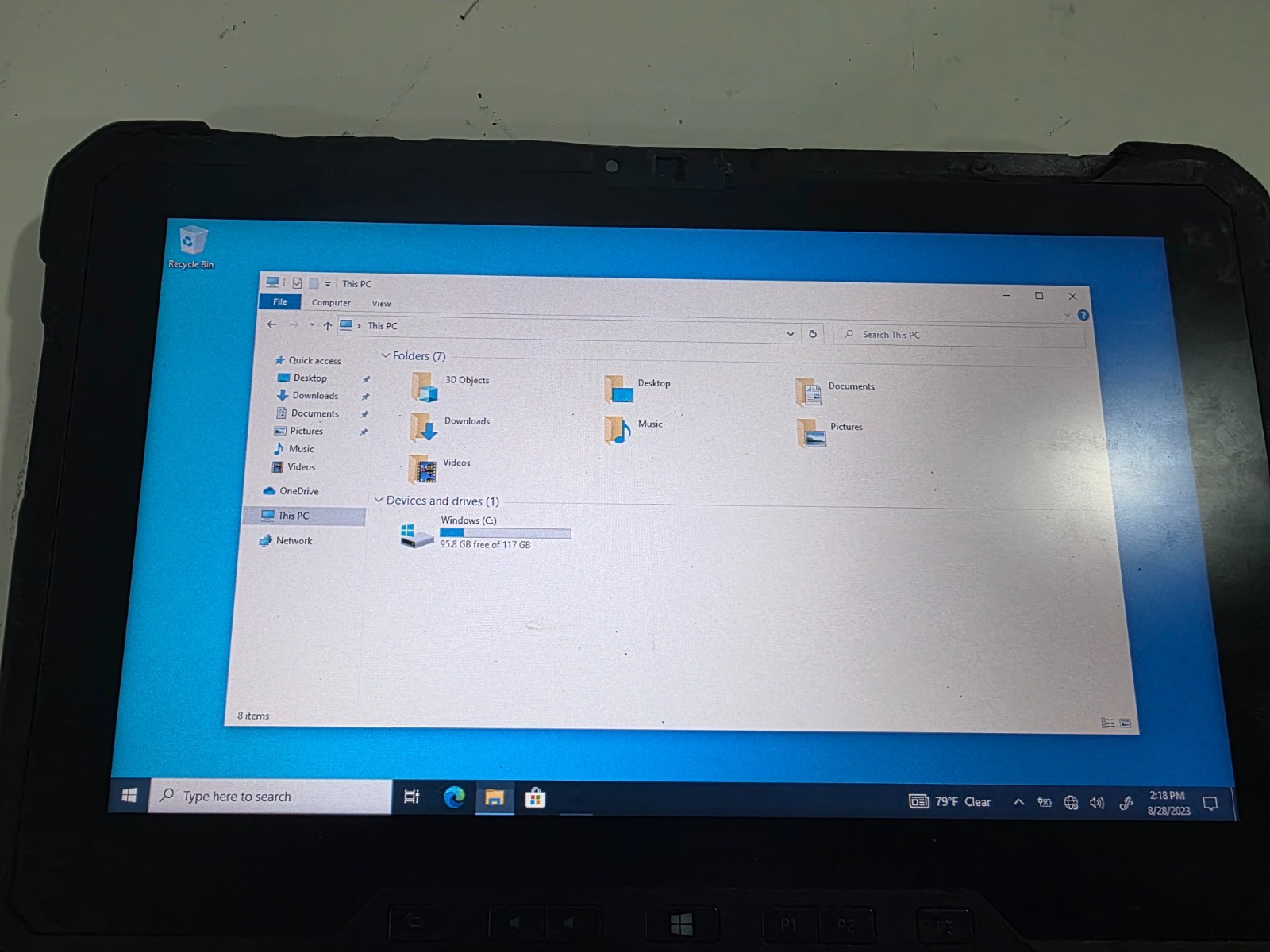 Dell Latitude 12 Rugged Tablet 7202 Intel Core M-5Y71 CPU 8GB 128GB M.2 Win10 En