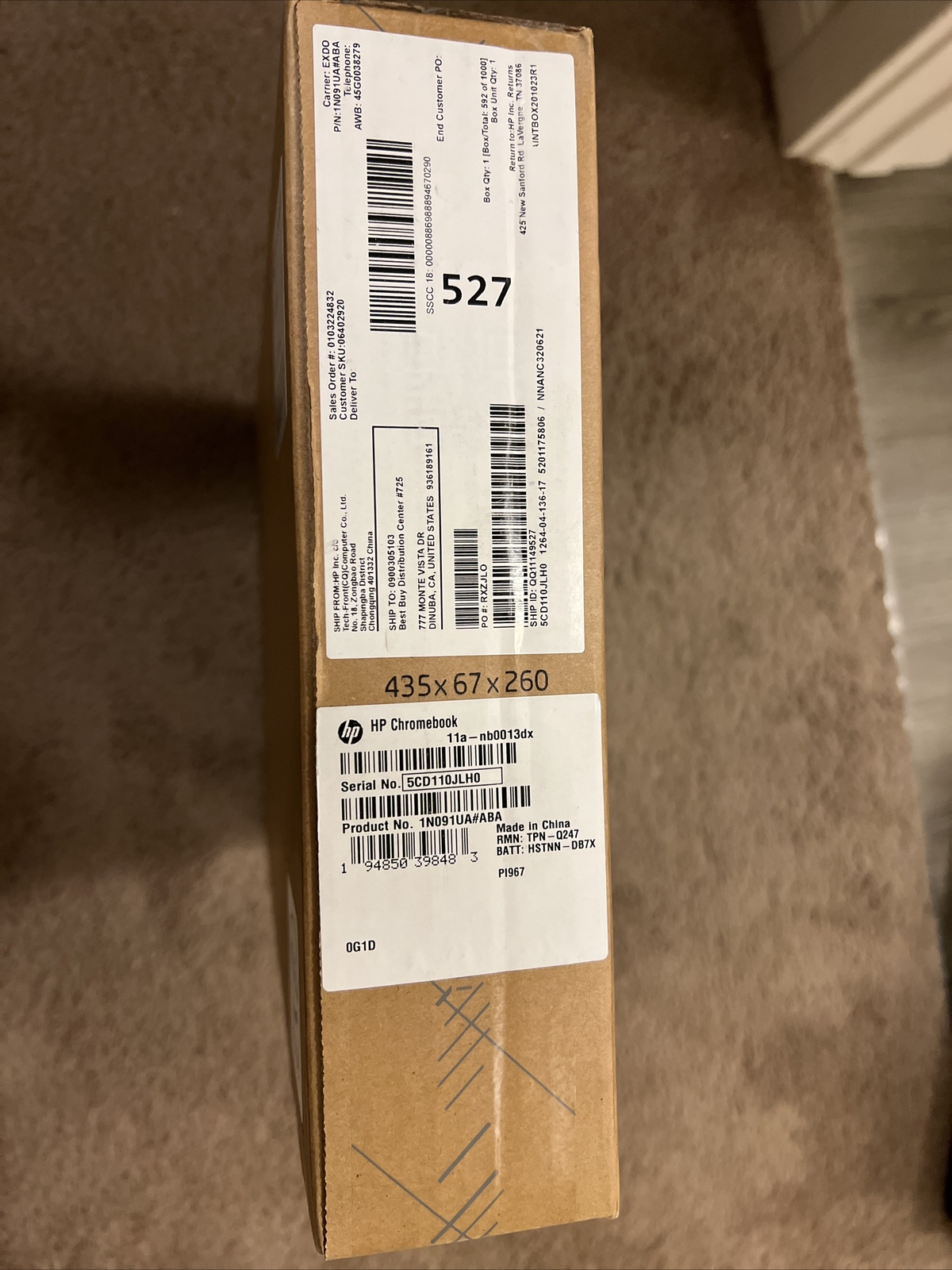 HP Chromebook 11a-nb0013dx 11.6″ (32G eMMC, Intel Celeron N3350, 4G) Ash Gray