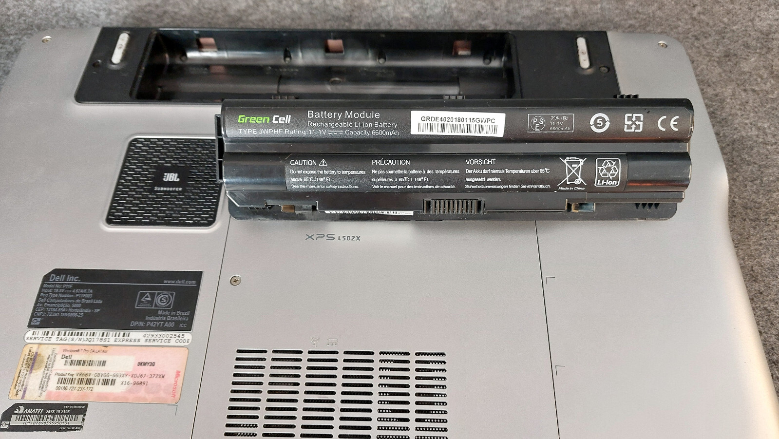 Laptop Dell XPS L502X