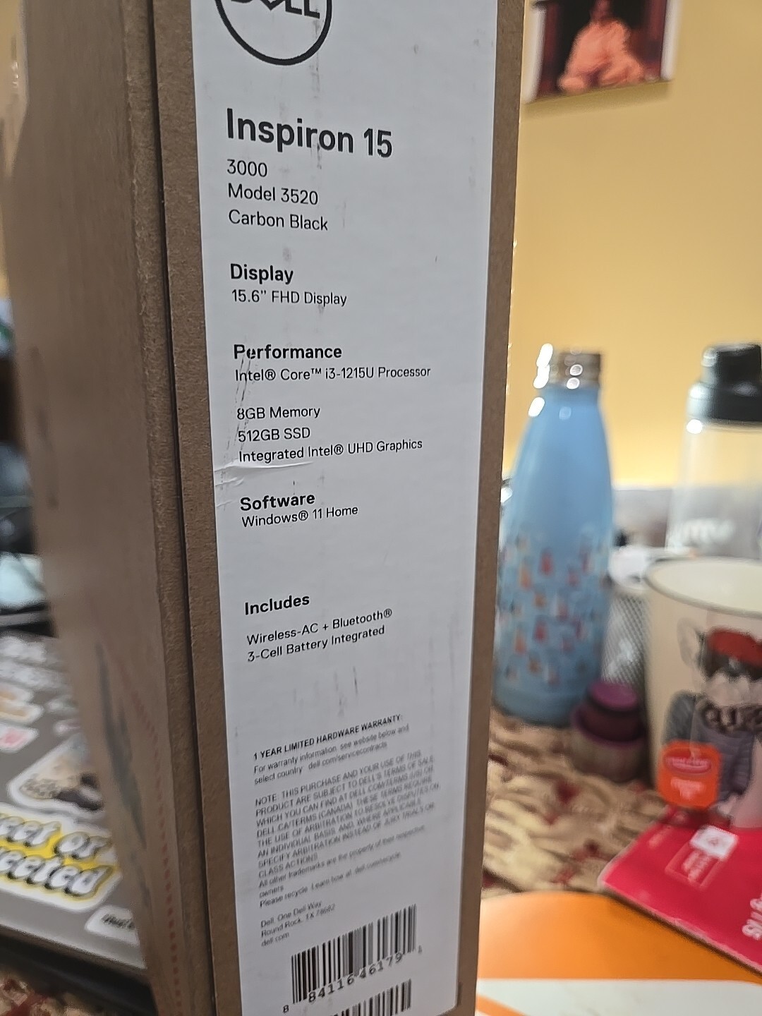 Dell Inspiron 15 3520 Laptop 15.6″ Intel i3-1215U 12th Gen 512GB SSD 8GB – NEW