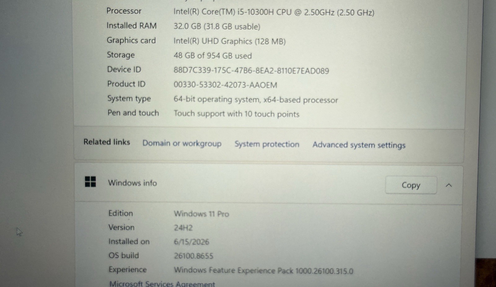Dell XPS 17 9700 17″ Touchscreen i5-10300H 32GB 954GB SSD Win 11 Pro