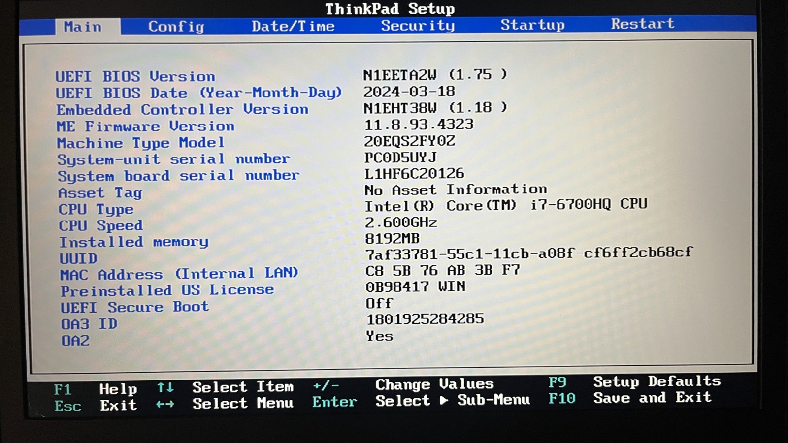 🕹 Lenovo ThinkPad P50 Core i7-6700HQ 2.6GHz 8GB RAM 120GB SSD Windows 7 GAMING