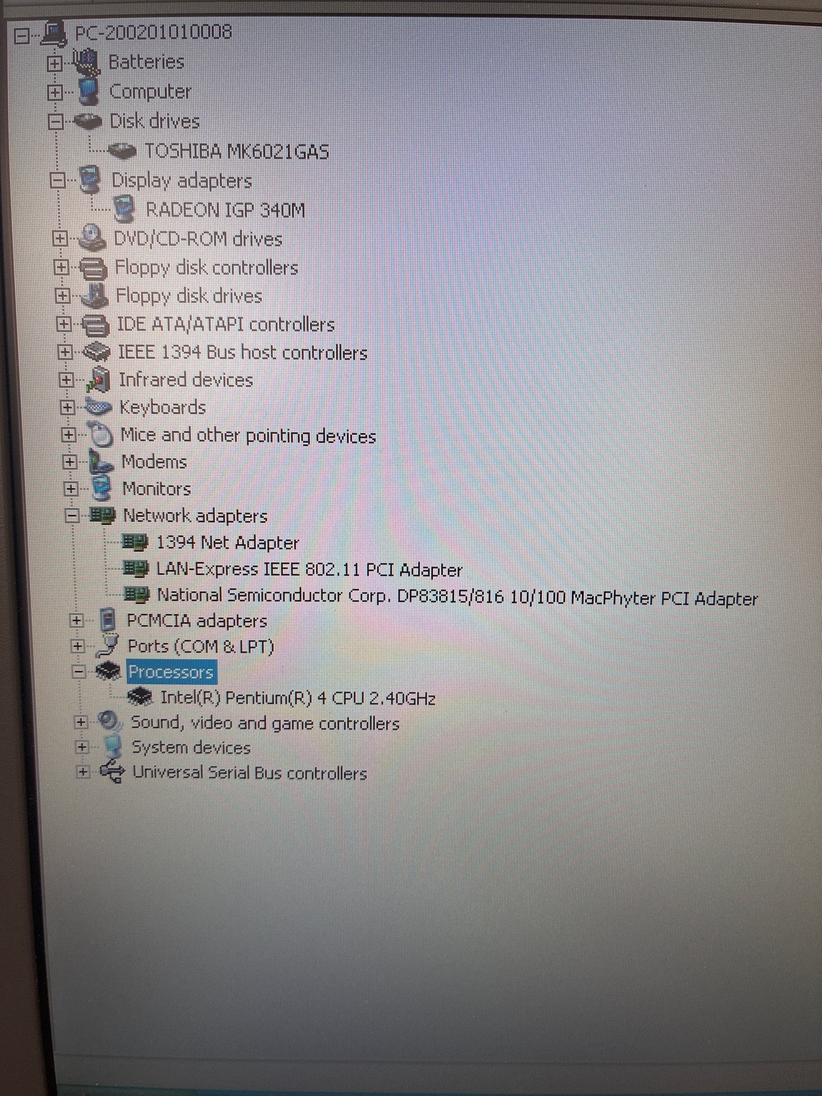 Grade A🔥 Compaq Presario 2500 DK562A Laptop P4 2.4GHz 448MB 60GB Windows XP SP3