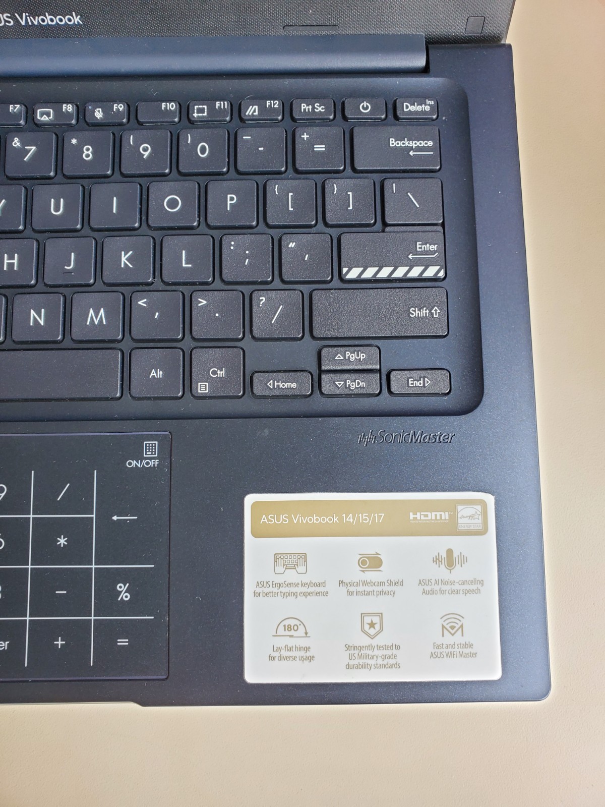 Asus Vivobook X1404ZA/12TH Gen I3-1215u/ 8GB RAM/128GB NVME SSD Windows 11 Home