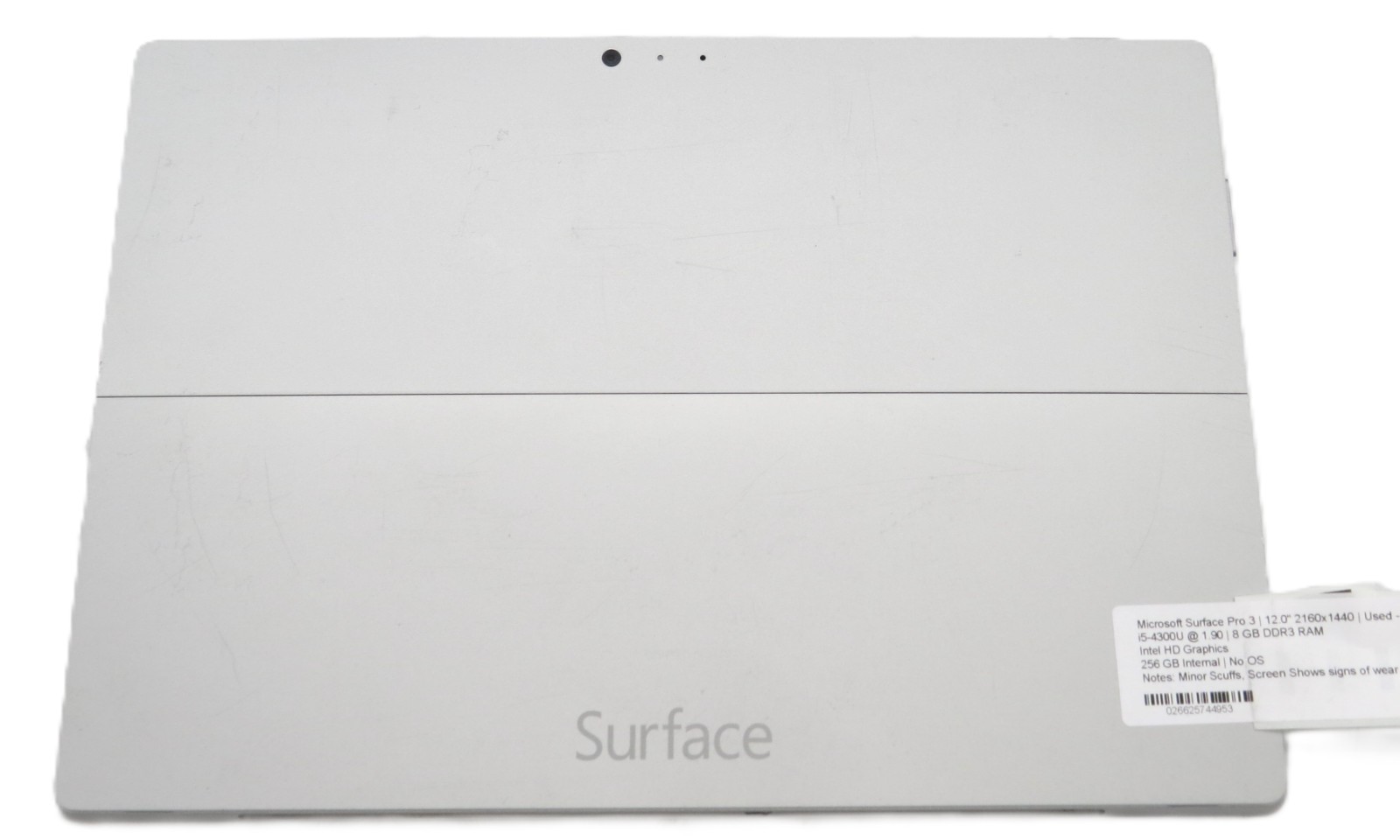 Microsoft Surface Pro 3/12.0″ i5-4300U @1.90GHz/8GB RAM/256GB SSD/No OS *READ*