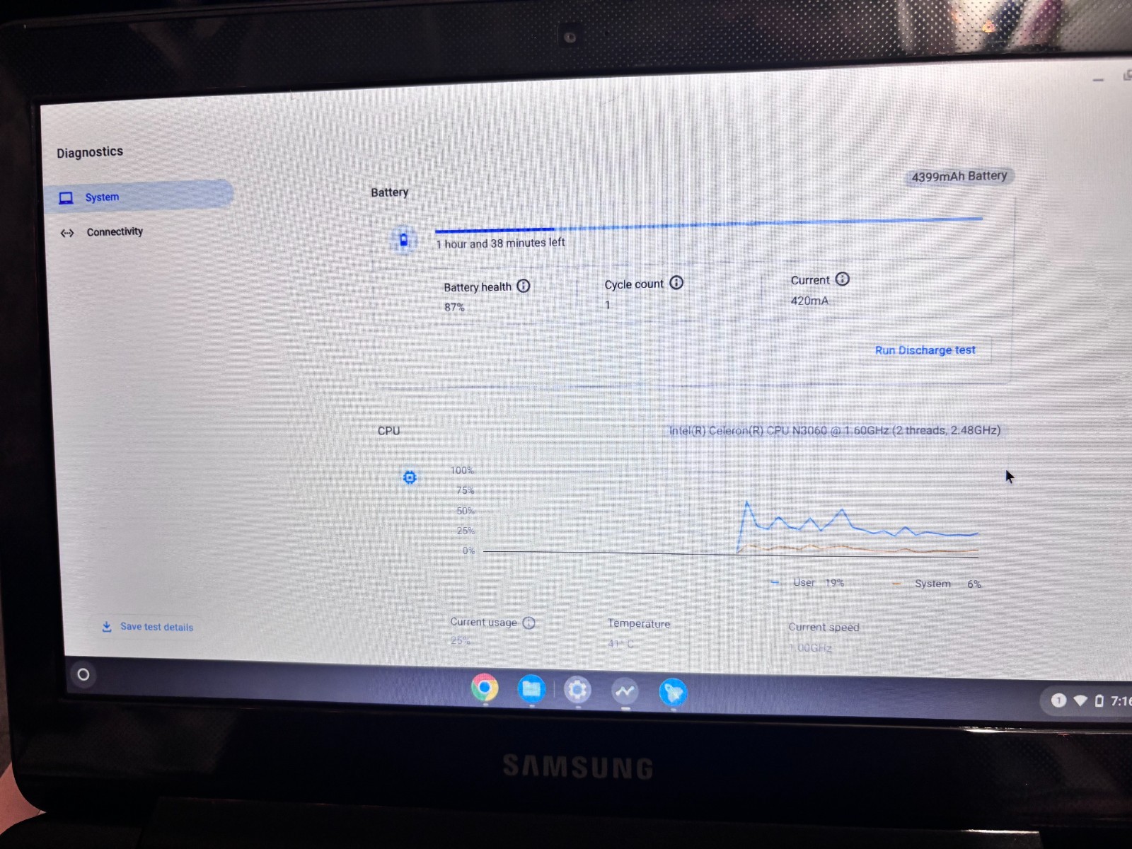 Samsung Chromebook 3 ‎XE500C13-K01US 11.6” (16GB SSD Intel Celeron N3050 1.6GHz