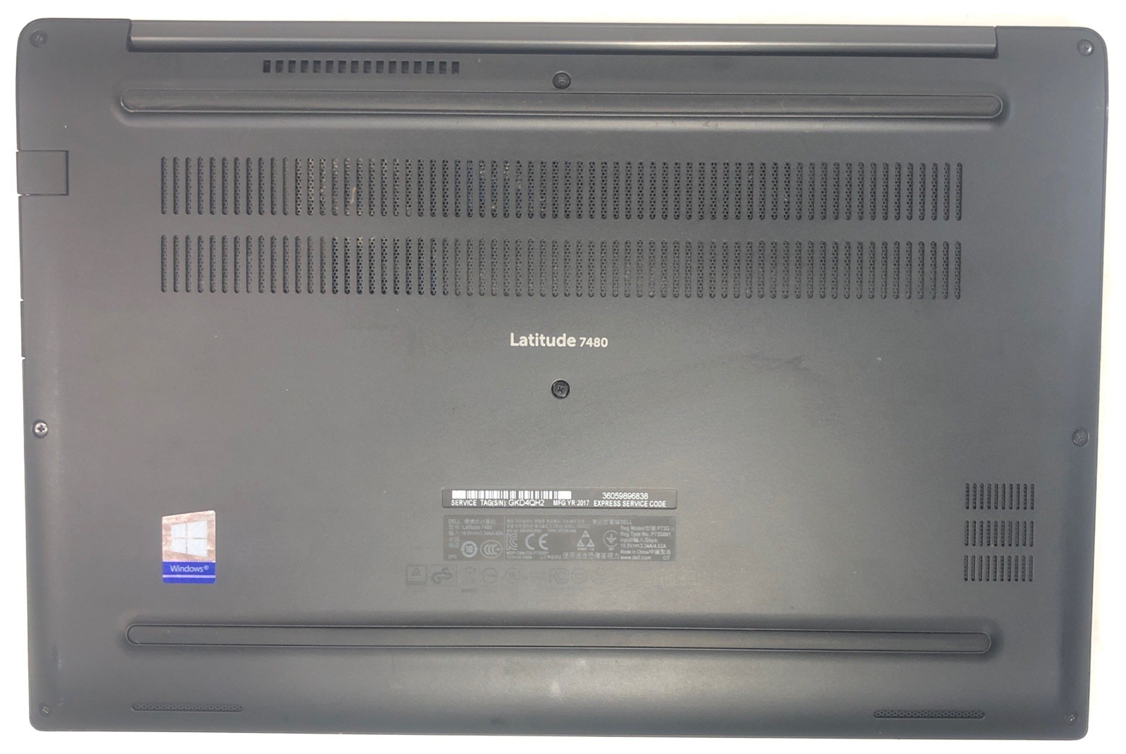Dell Latitude 7480, Intel Core i7-7600U @2.80Ghz, 4GB RAM, NO SSD/OS, *READ*