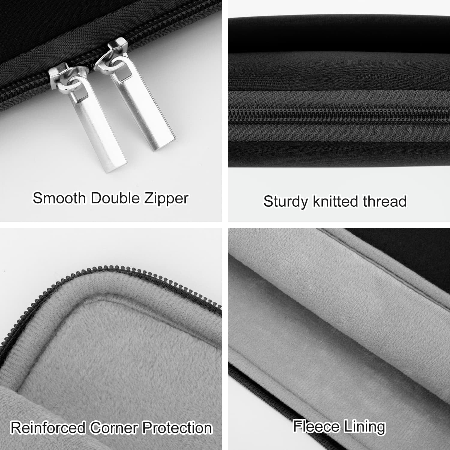 Laptop Sleeve Case for 13 to 14 inches MacBook Air/Pro HP Lenovo Asus Black