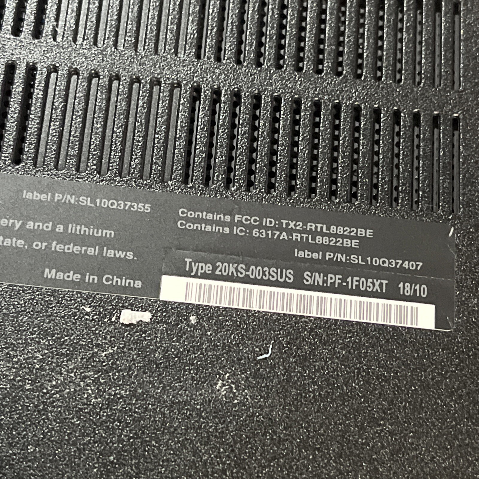 THINKPAD LENOVO E580 INTEL CORE I5-8250U 1.60GHZ 8GB RAM NO HD