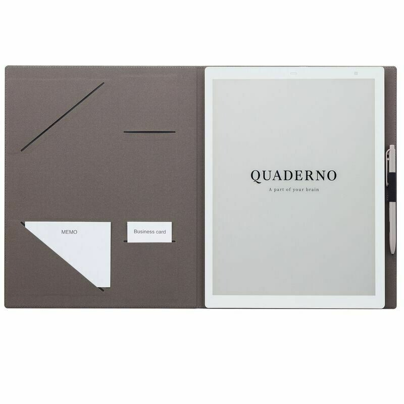 Fujitsu QUADERNO A5 Exclusive Cover Beige Navy FMVC51B Dedicated Leather Taste