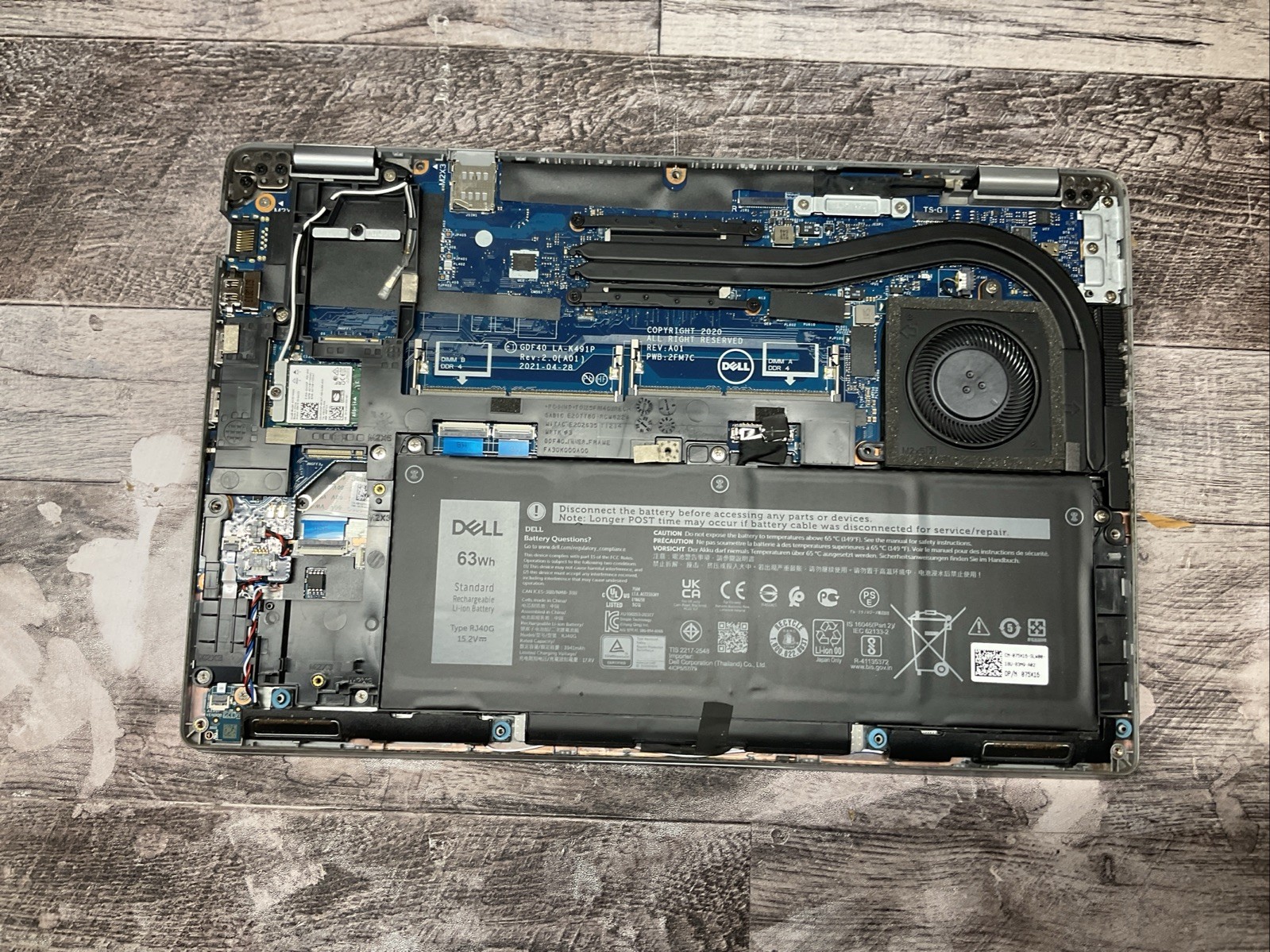 Dell Latitude 5420 / Intel Core i7 11th Gen / BIOS Unlocked / Parts Repair / J3