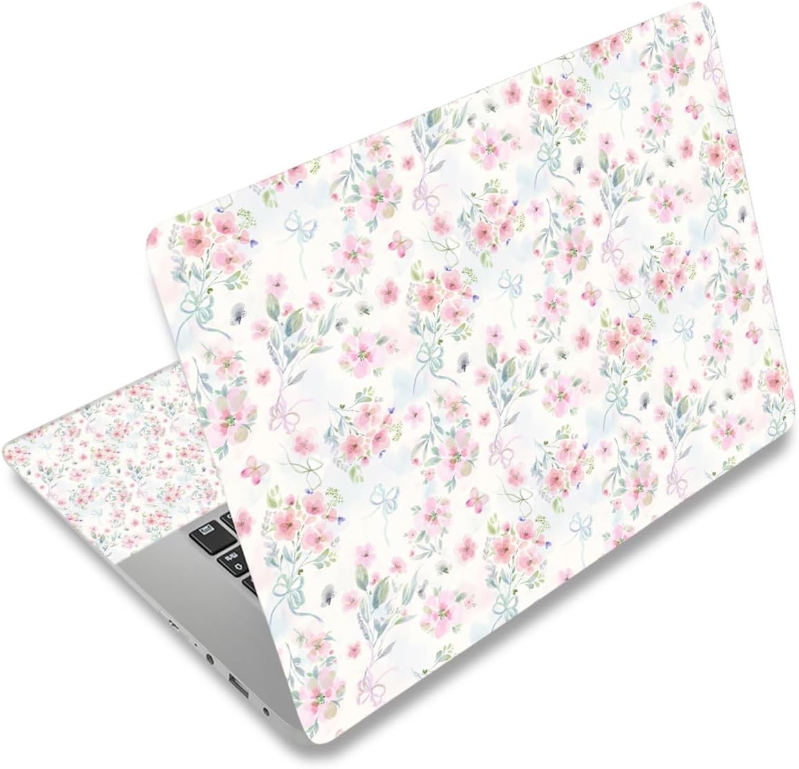 11.6 13 13.3 14 15 15.6 inches Netbook Laptop Skin Sticker Decal Pink Flowers