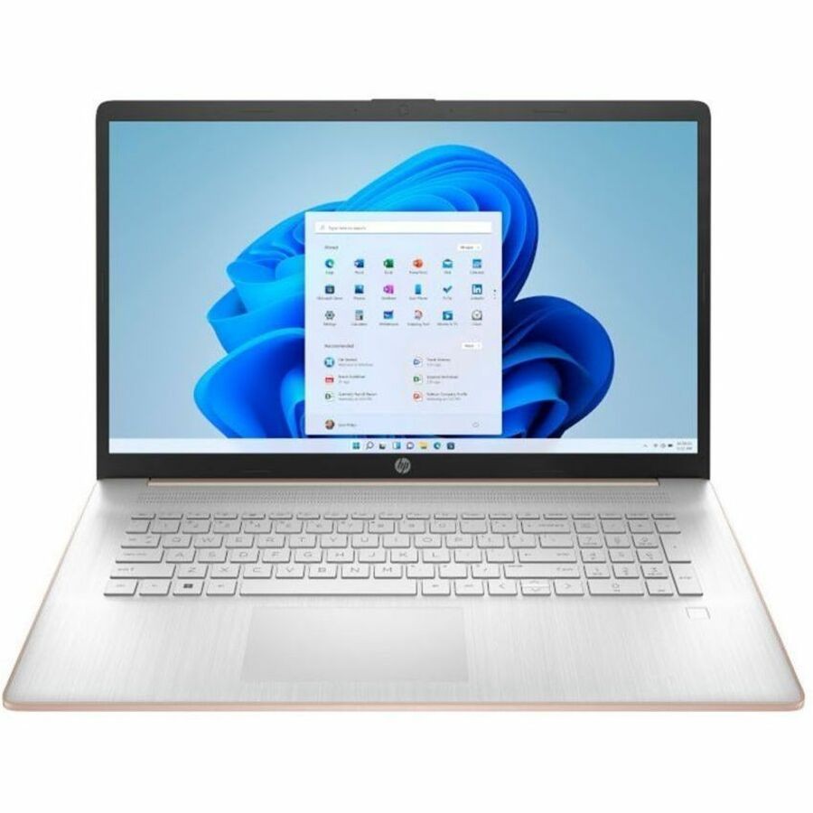 HP 17-cn0514nr 17.3″ Laptop N4500 4GB 256GB SSD W11Hs B90H8UA, Rose Gold