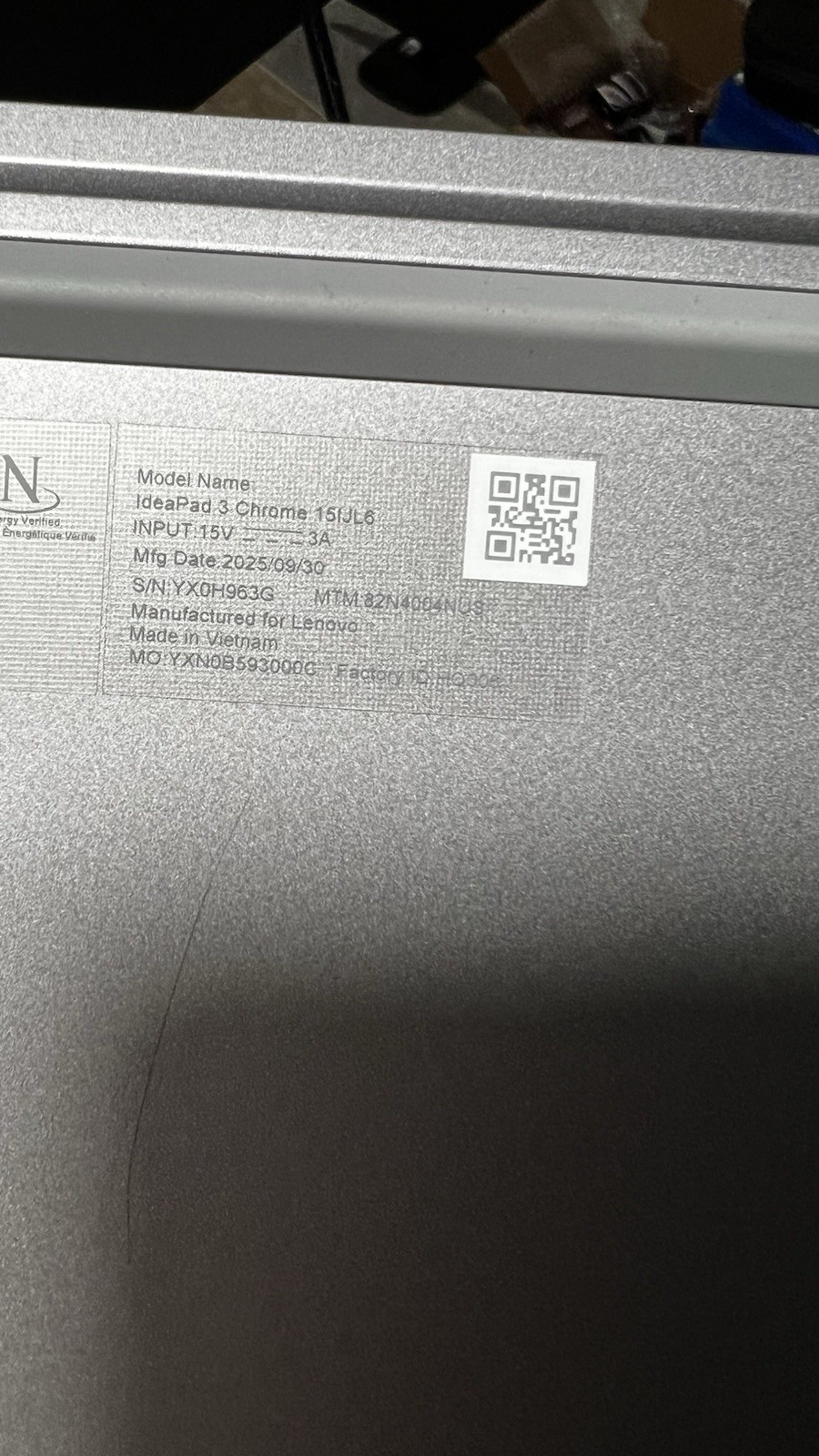 Lenovo IdeaPad 3 Chrome 15IJL6 Chromebook 15.6″ Celeron 4GB 64GB Silver
