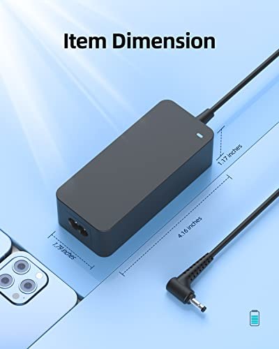65W 45W Charger Fit for Lenovo IdeaPad 1 1i 3 3i 5, Slim 1 3 5, Yoga 710 330,