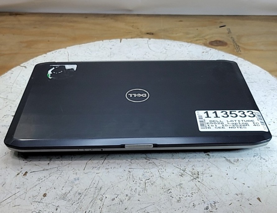 DELL LATITUDE E5520 Laptop Intel I5-2520M 4GB SEE NOTES