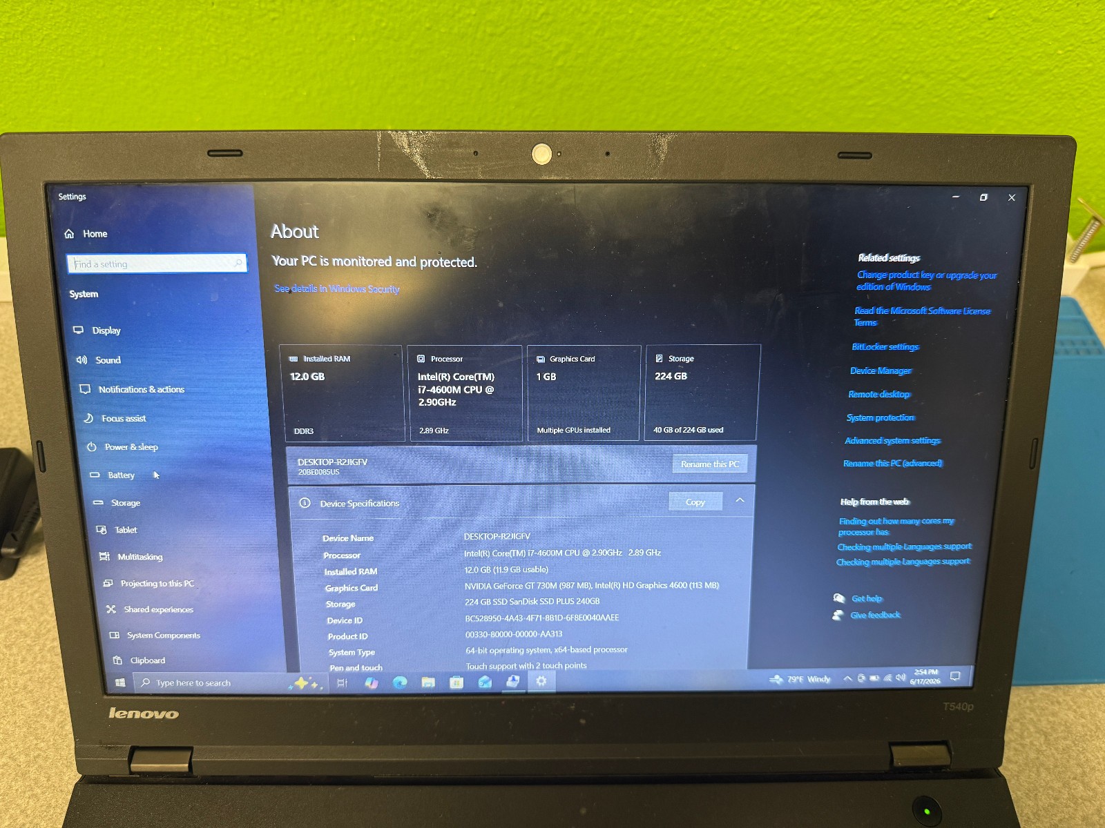 IBM ThinkPad T540P