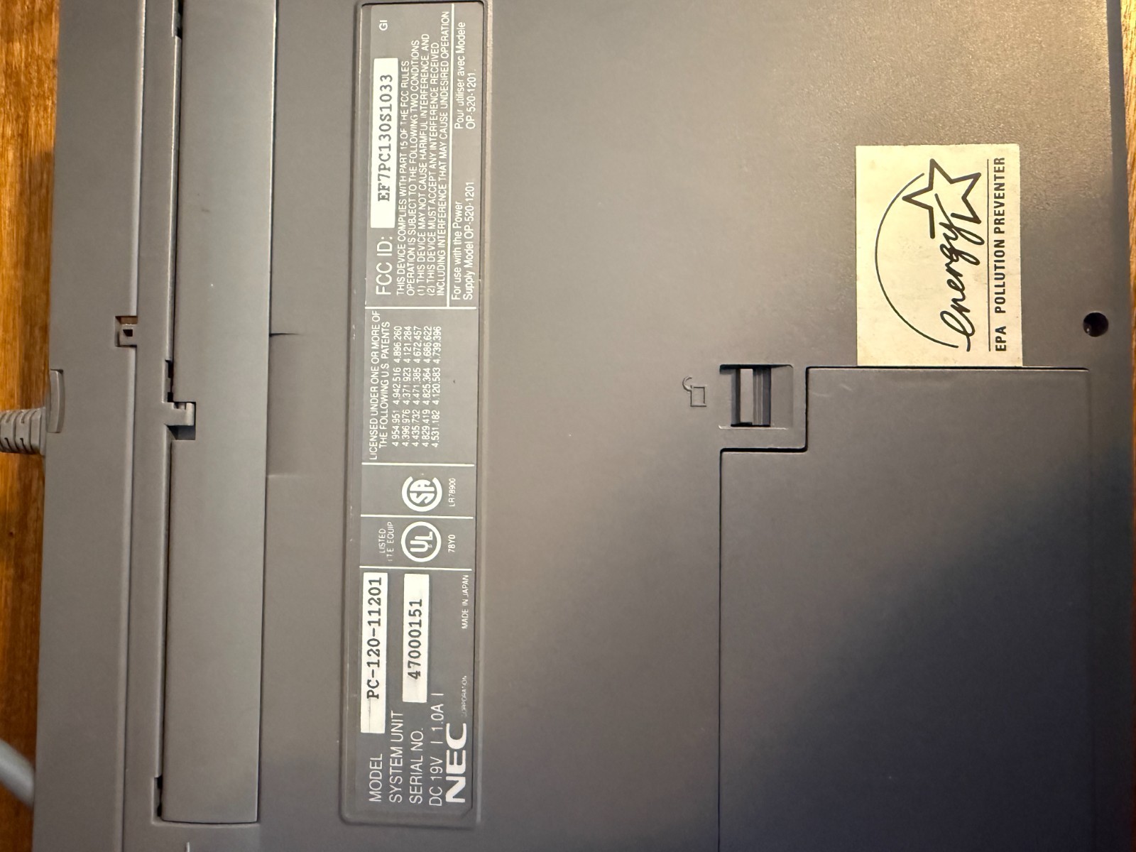 Rare 1994 NEC Versa S/33 486SL Laptop
