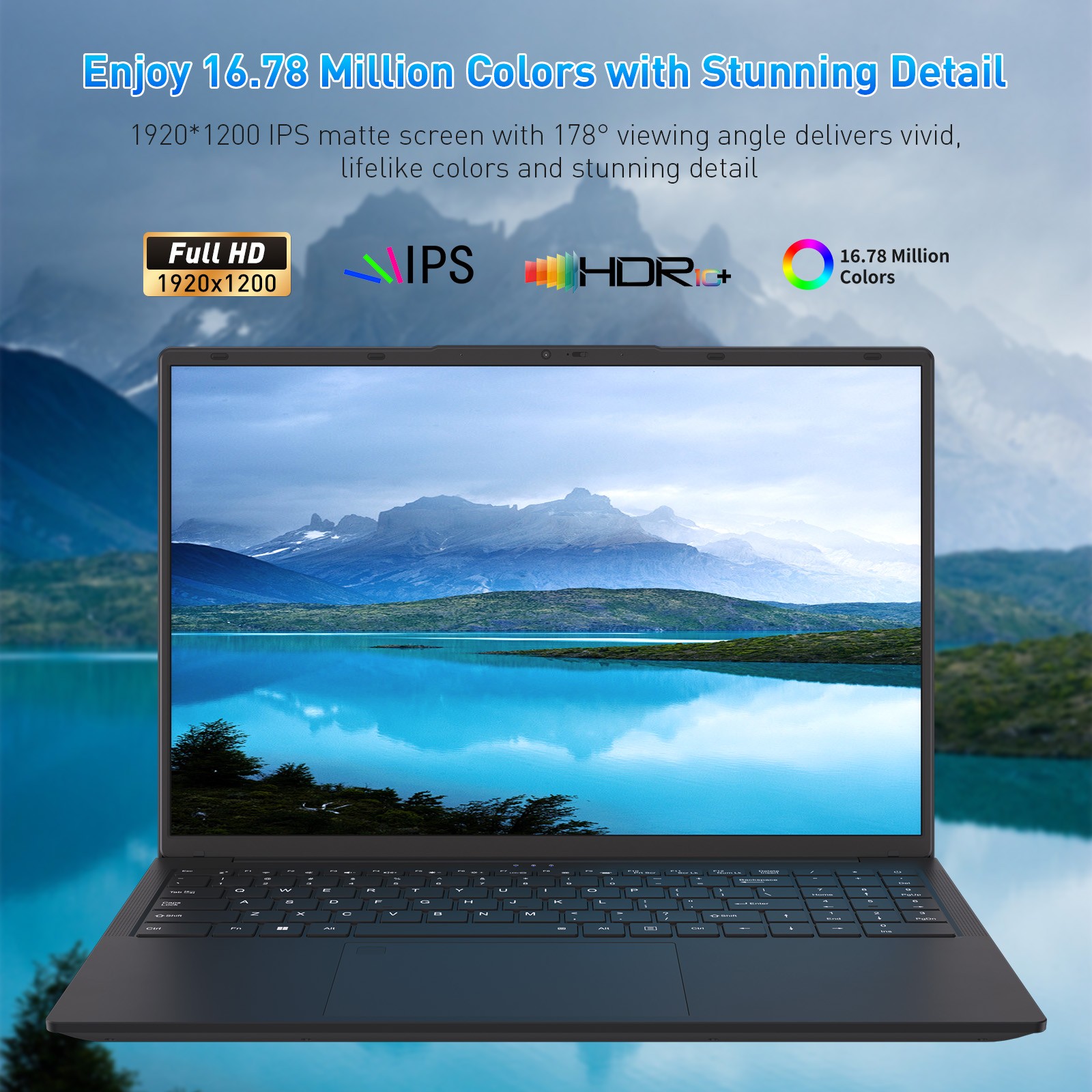 16″ Laptop R5 3500U 32GB RAM 1TB SSD Fingerprint Unlock Business Travel Notebook