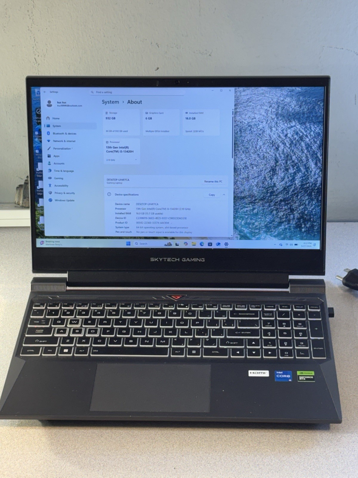 Skytech Gaming13th Gen Intel Core i5-13420H-2.10 GHz -16GB Ram -1TB SSD RTX 4050