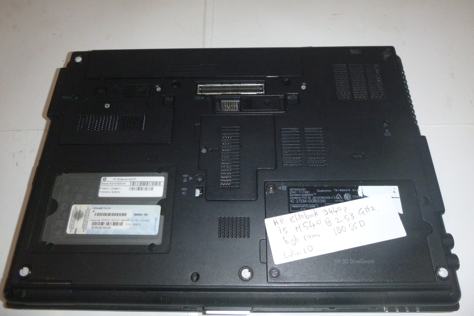 HP Elitebook 8440p i5 M540@2.53 6gb Ram 180SSD Charger Included