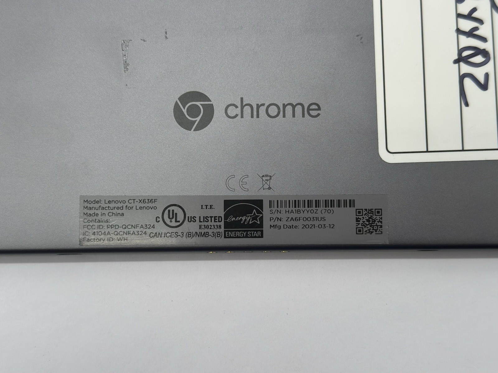 Lot of 7 Lenovo Chrome CT-X636F 10.1″ (64GB, MediaTek Helio P60T,4GB) No Charger