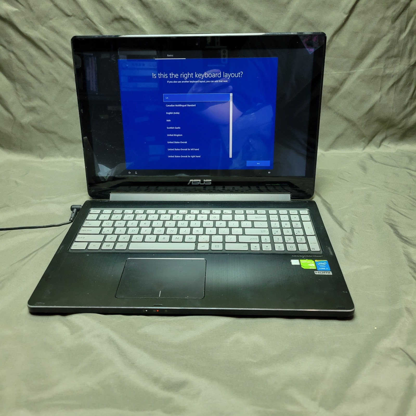 ASUS Q551L Laptop – i7-4510U – 8 GB RAM – NVIDIA 840M