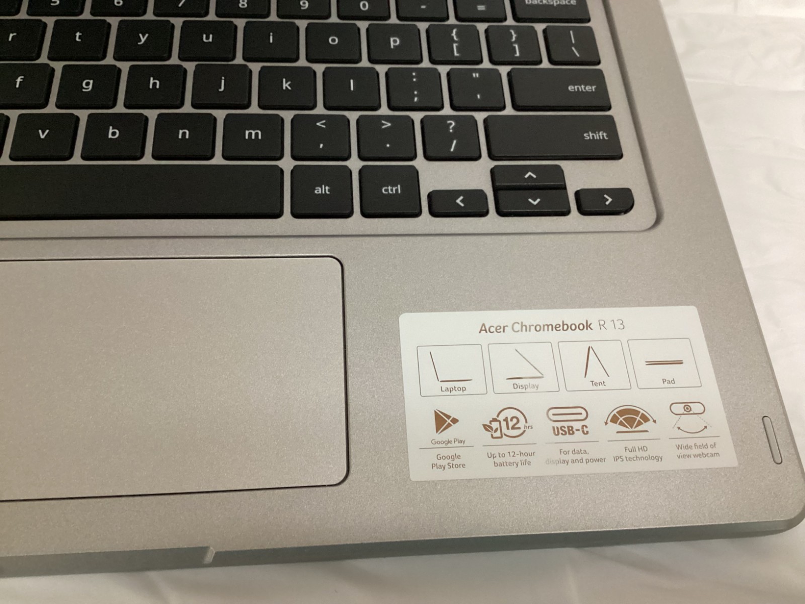 Acer CB5-312T N16Q10 ChromeBook Touchscreen 4GB 32GB SSD ChromeOS