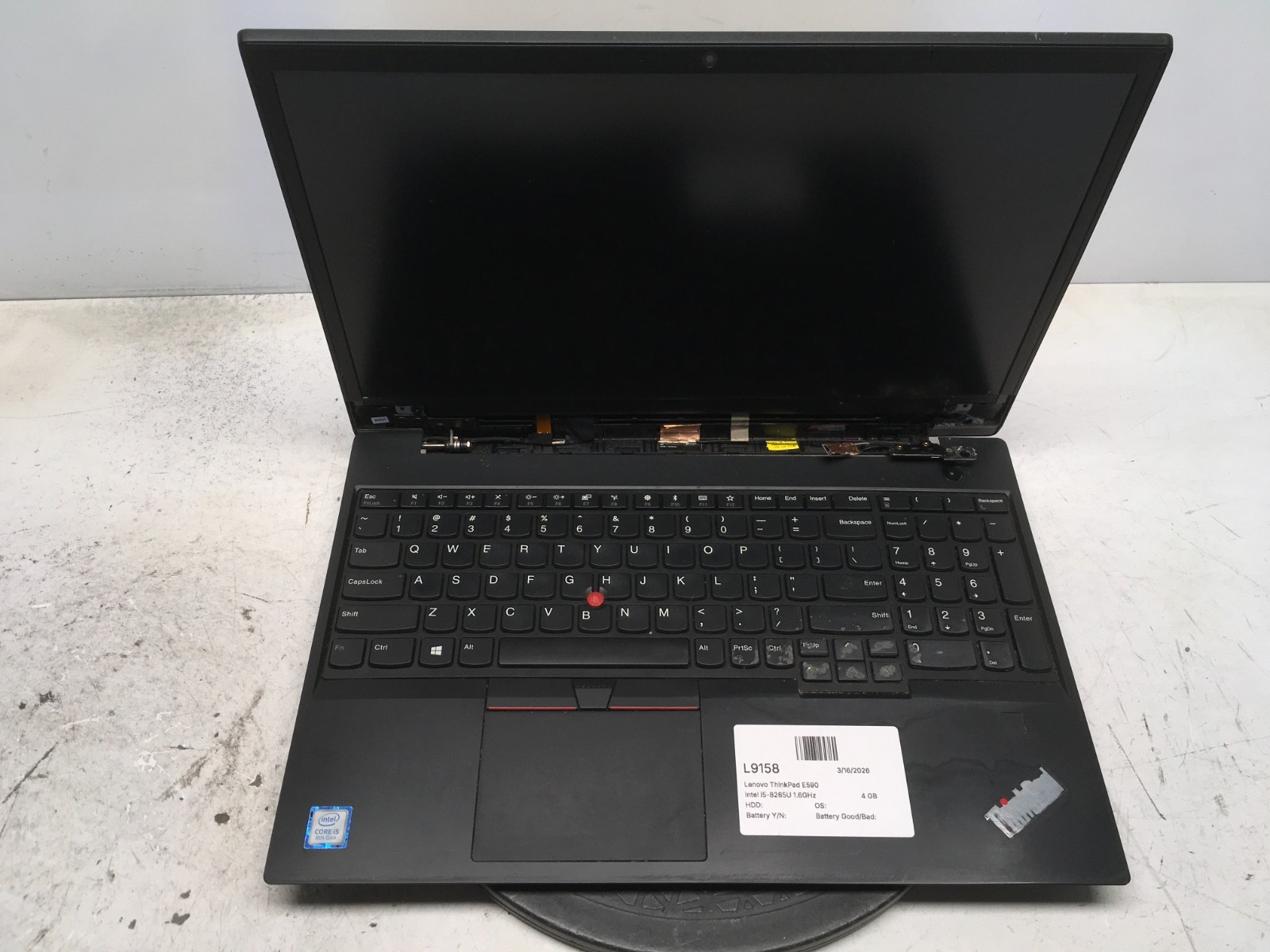 Lenovo ThinkPad E590 Intel i5-8265U 1.6GHz 4 GB NO HDD