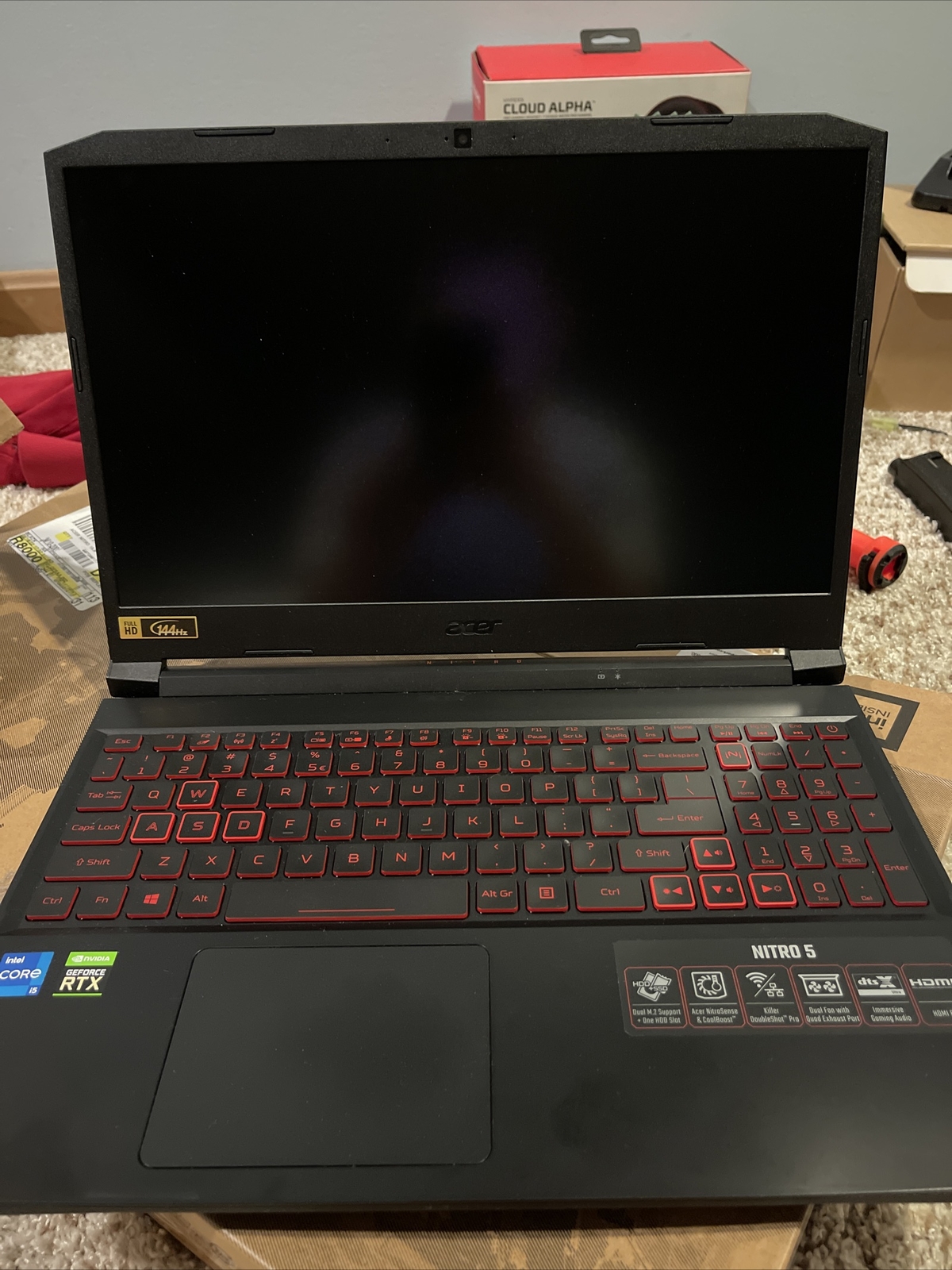 Acer Nitro 5 15.6” (512GB SSD, Intel Core i5-11400H, 2.7GHz, 16GB RAM,…