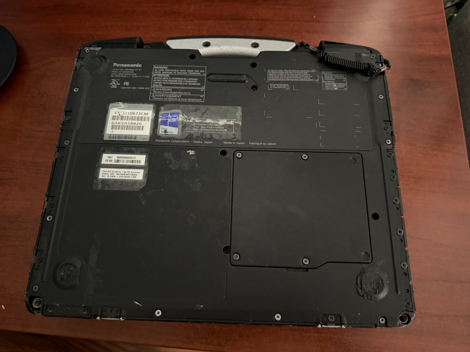 Panasonic Toughbook CF-31 Touch i5-5300U 8GB 512GB SSD Win10P Charger LTE W10Pro