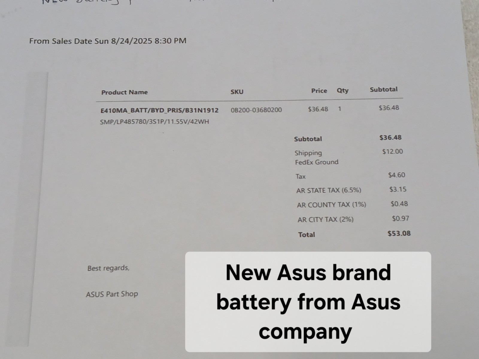 ASUS L510MA-TH21 Intel Pentium 15.6″ LAPTOP 4GB 128GB Updated Asus Battery