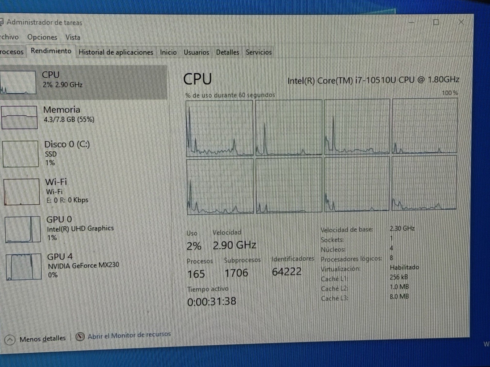 Fully Tested!! Dell Latitude 3410 3510 17-10510U 1.8Ghz MX230 G9T8F J85JT
