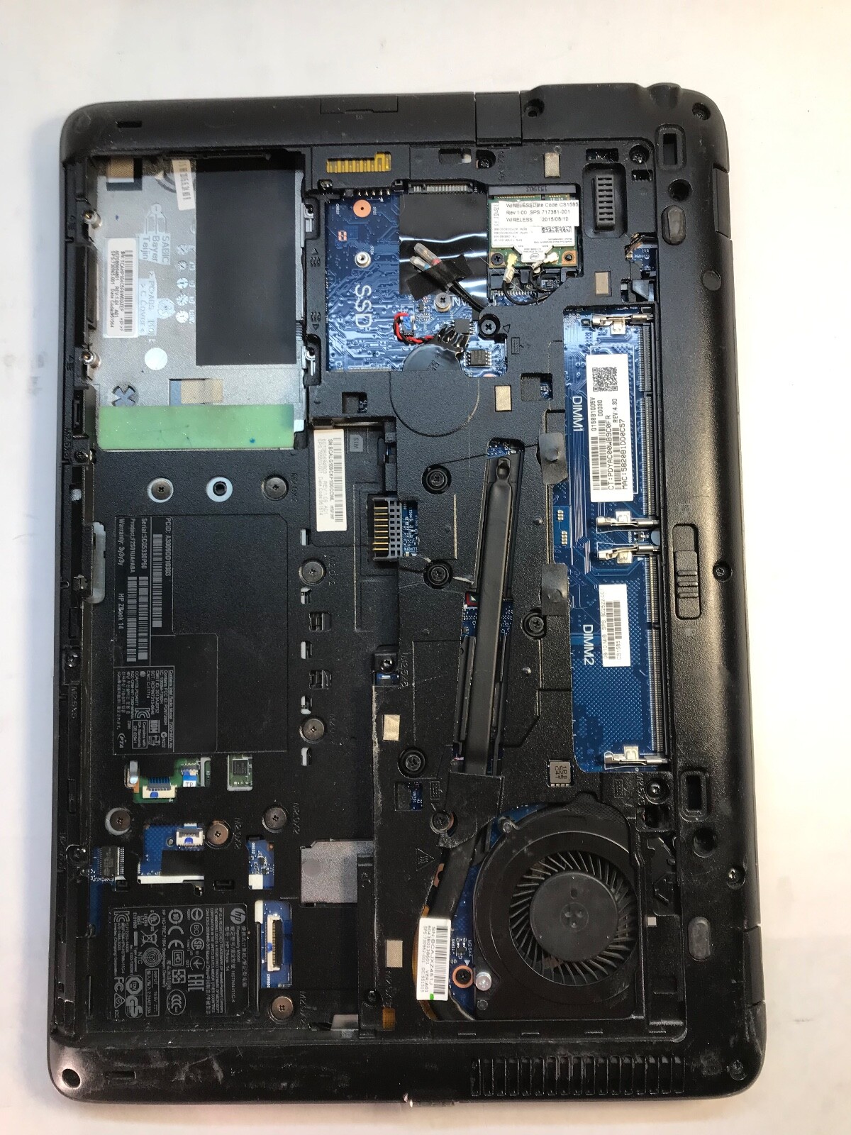HP Zbook 14 14″ Laptop Intel Core i7 4th Gen -POWERS/ DOES NOT BOOT- MZ