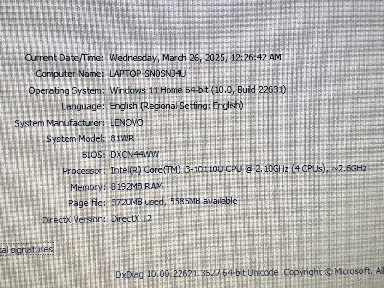 Lenovo IdeaPad 3 15IML05 15.6″ 1366×768 TOUCH i3-10110U 2.1GHz 8GB 256Gb +PowrAd