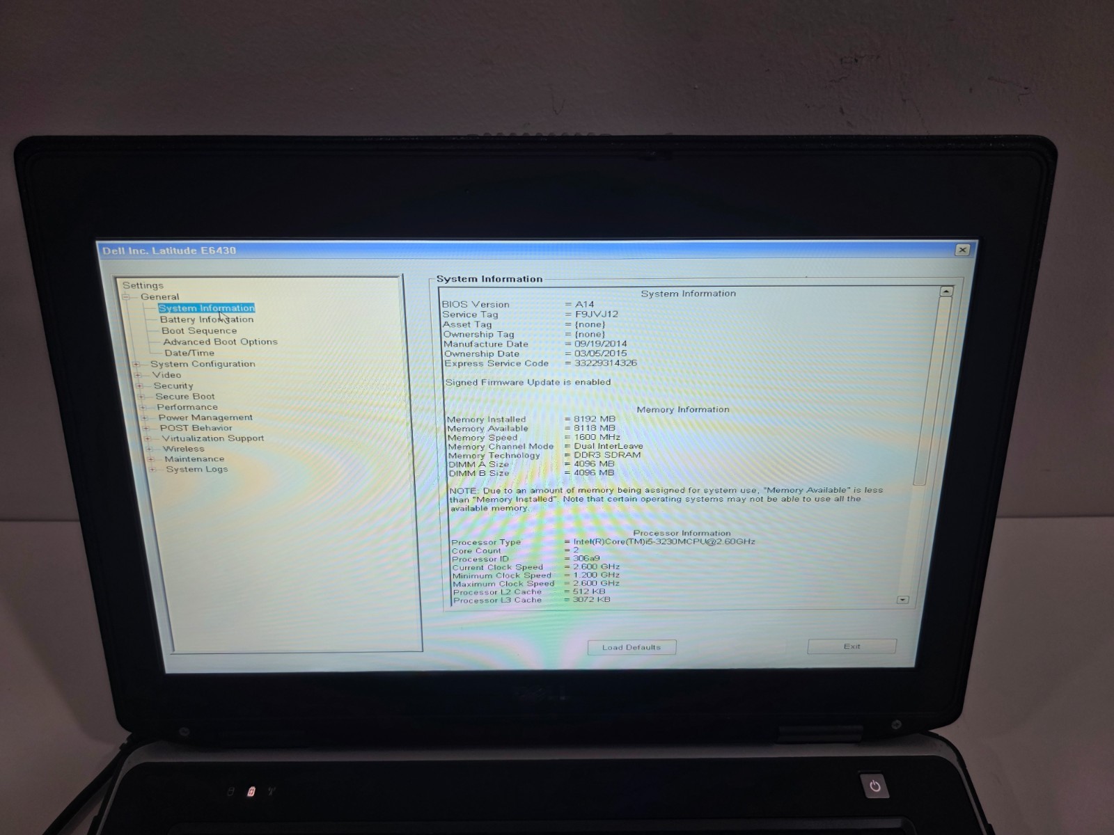 Dell Latitude E6430 Intel i5-3230M 8GB 60GB SSD Bluetooth