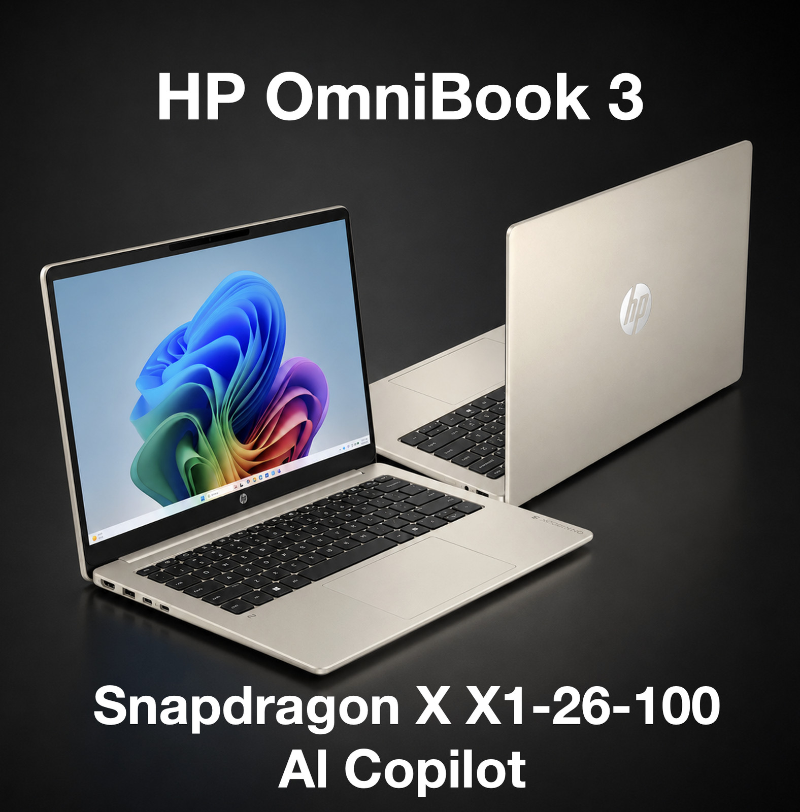 HP OmniBook 14.0″ 1920×1200 Snapdragon X X1-26-100 16GB 512GB SSD Windows 11 Pro