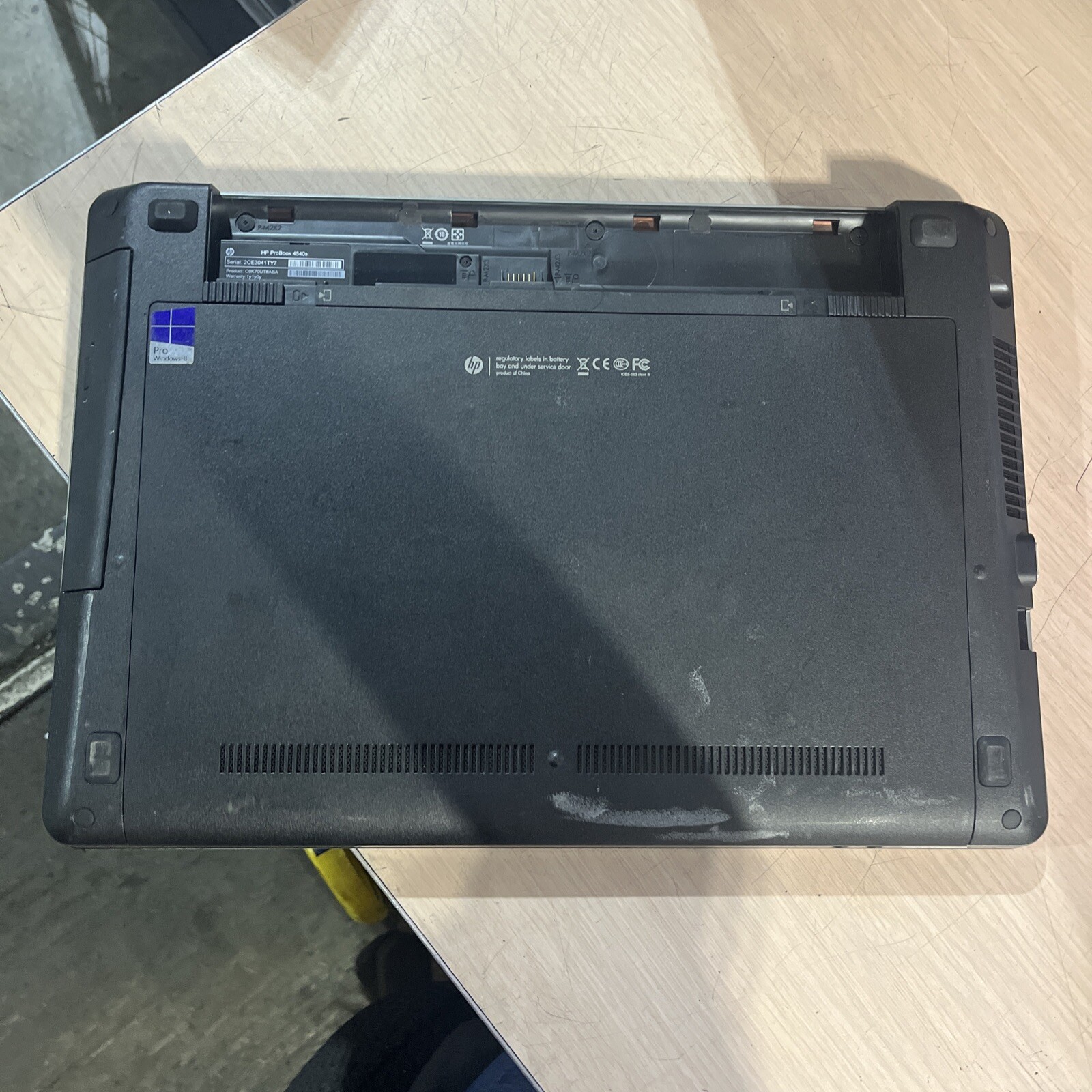 HP PROBOOK 4540S INTEL CORE I3-3110M 2.40GHZ 4GB RAM NO HD