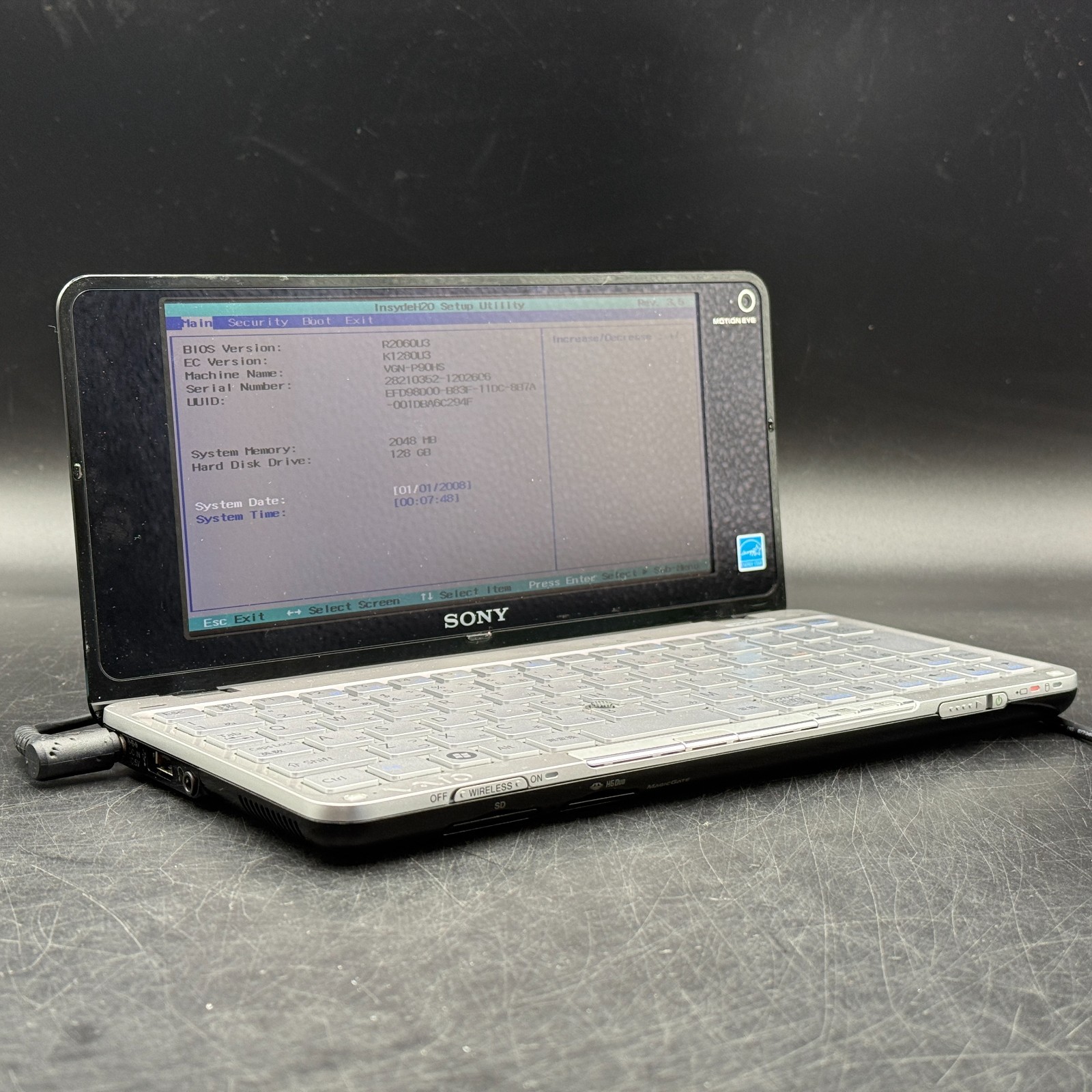 Sony VAIO VGN-P90HS RAM 2GB HDD 64GB Ultra Portable Laptop 8in Atom In Stock