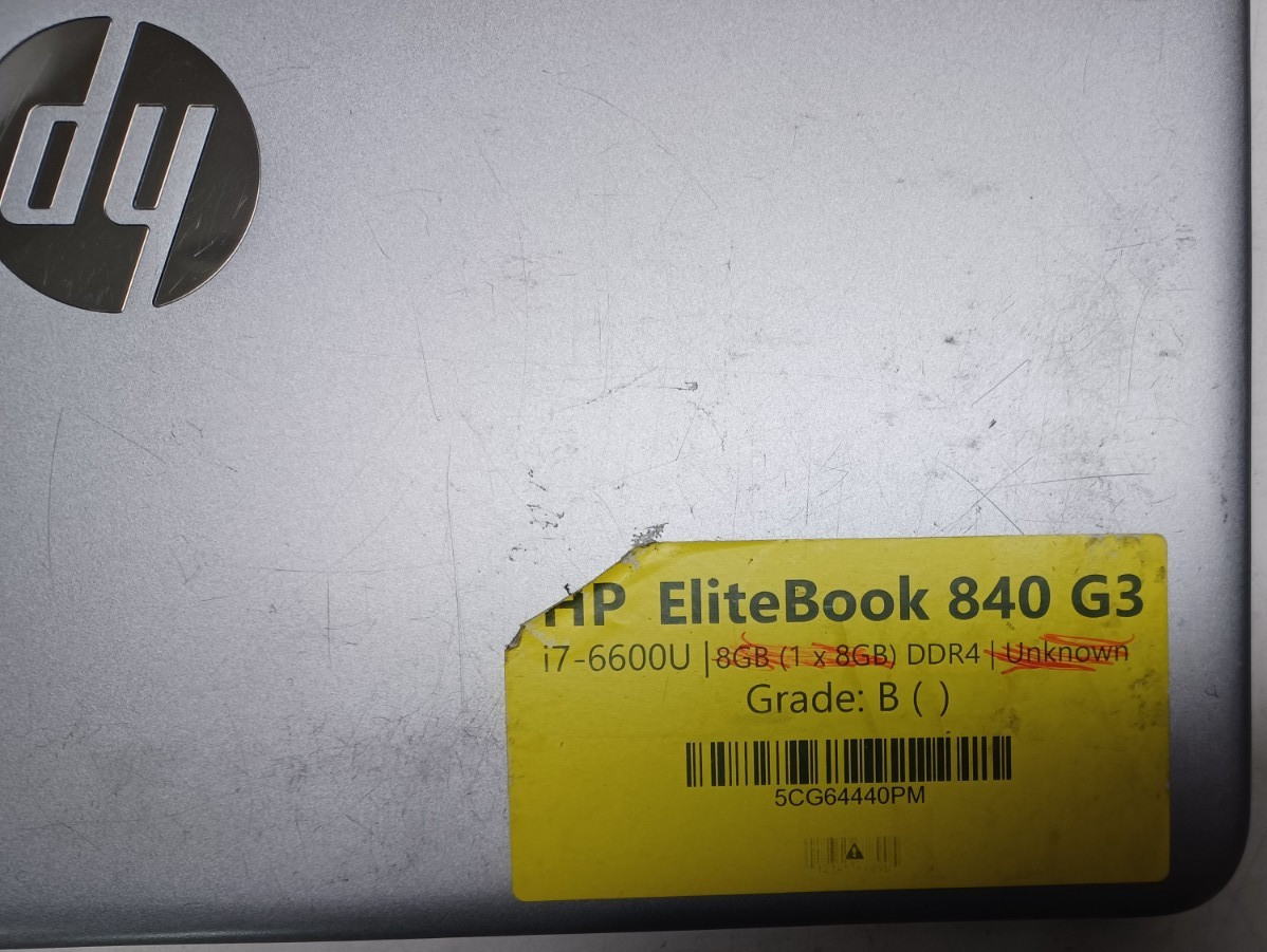 HP EliteBook 840 G3 14″ Laptop i5-6300U NO RAM NO SSD/Storage NO OS