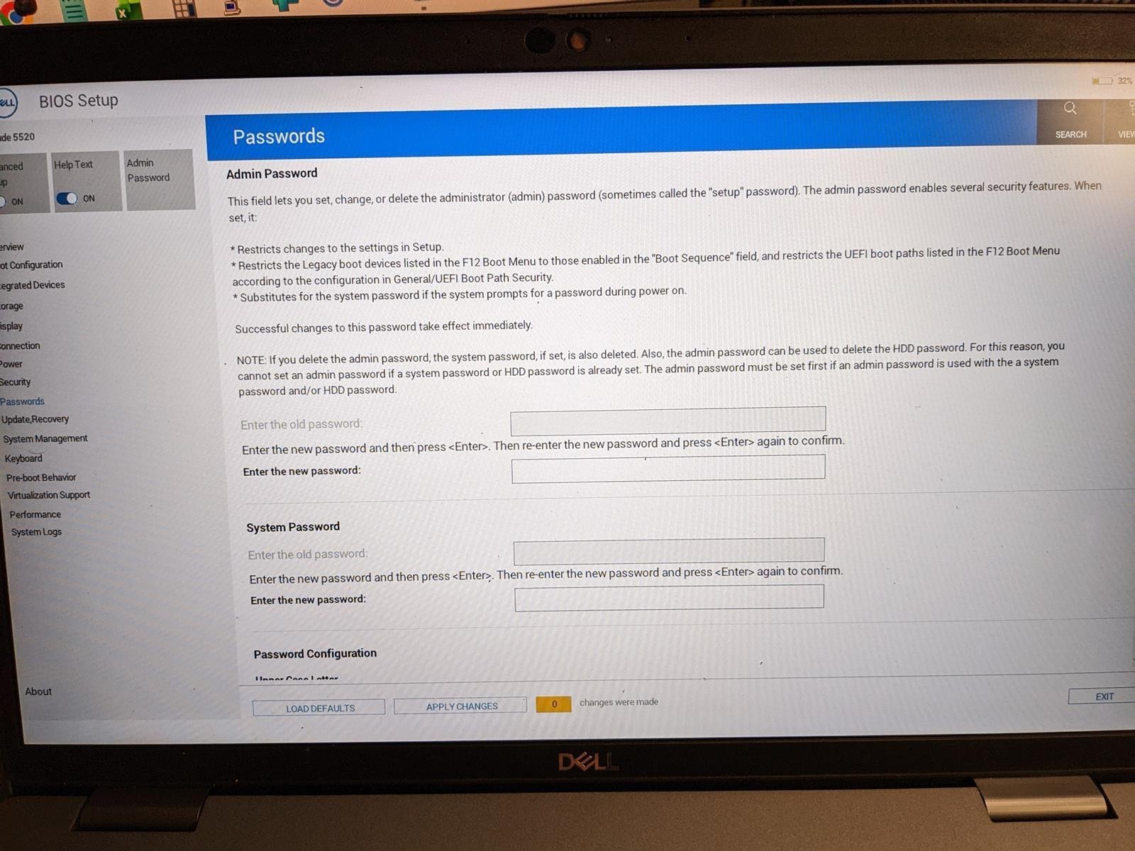 DELL LATITUDE 5520 i5-1135G7 @ 2.4GHz, 4GB RAM, NO HDD/OS