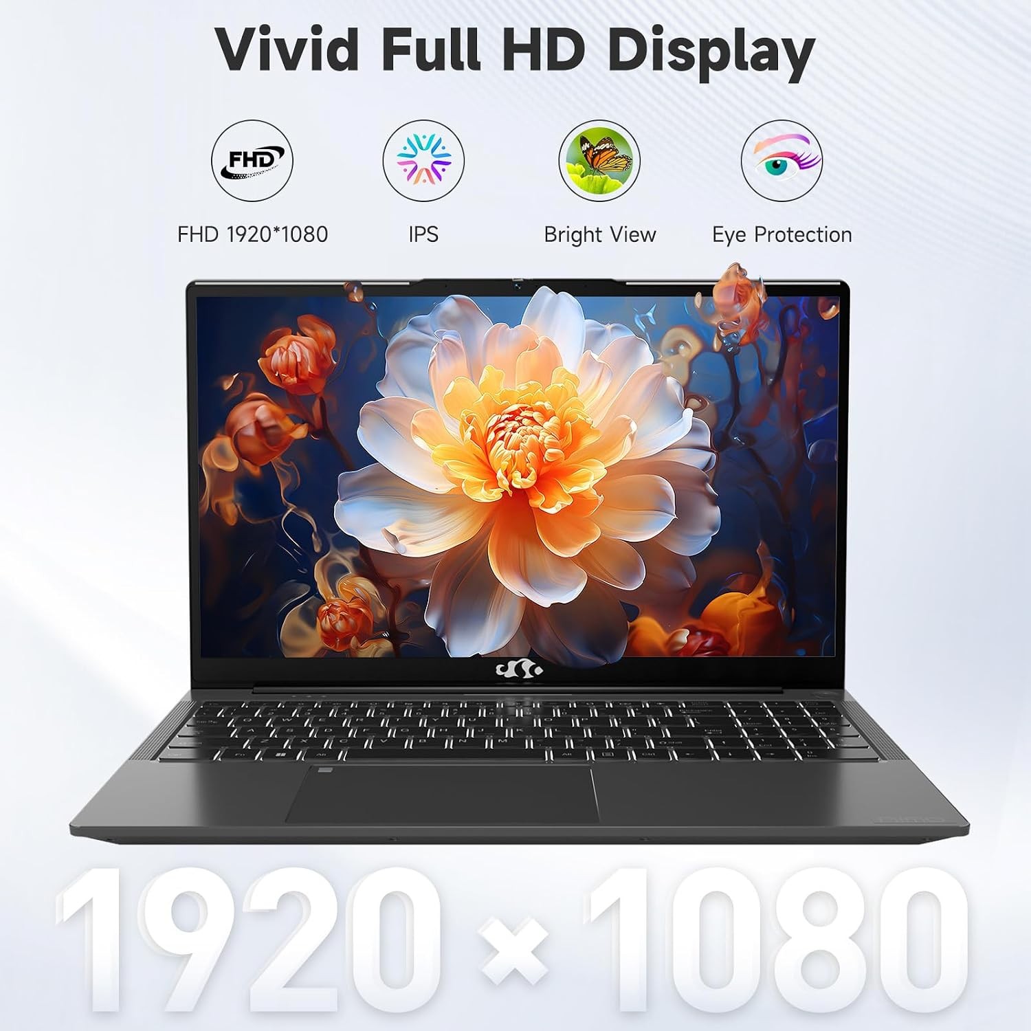 NIMO 15.6″ IPS FHD Student Laptop Intel i3-1215U Up to 4.4 GHz 8GB RAM 128GB SSD
