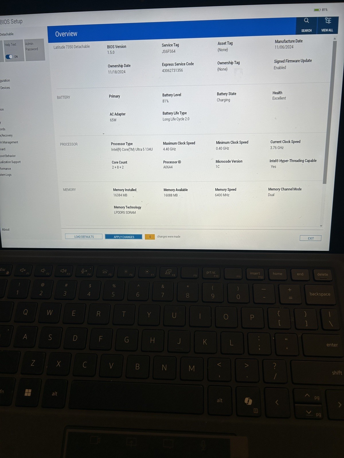 Dell Latitude 7350 (Detachable) 13 Ultra 5 134U 16GB 512GB SSD and docking stat