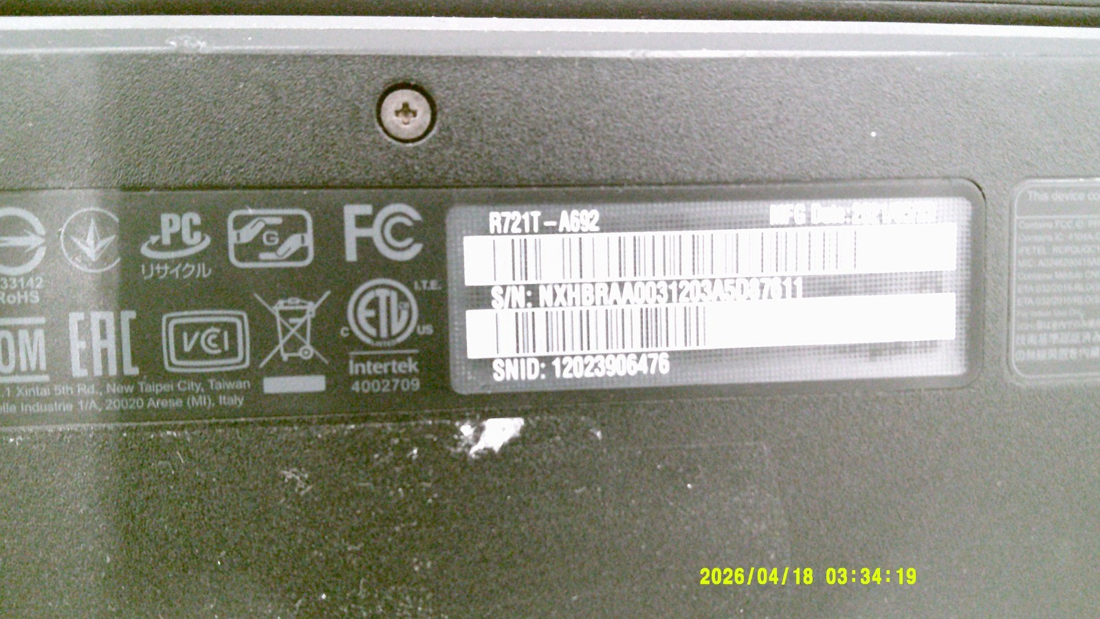 Lot of 5 Acer Chromebook R721T-A692 11.6″ Touchscreen Laptops – FOR PARTS / REPA